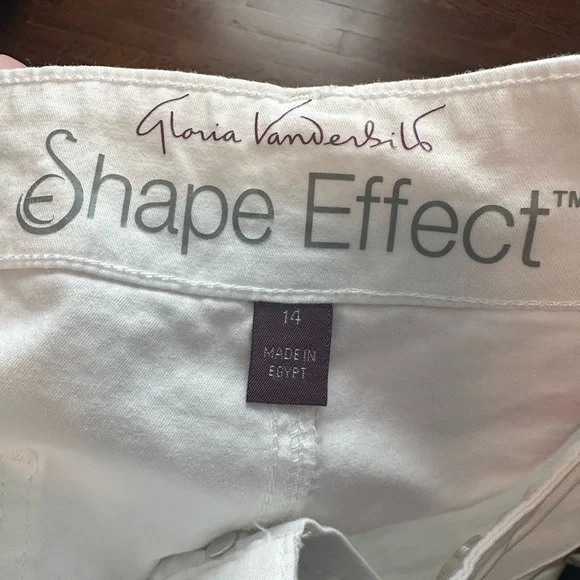 Gloria Vanderbilt White Boot Cut Flare Pants - Picture 4 of 5